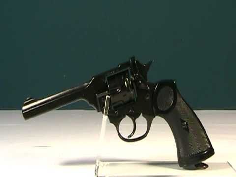 The Webley Break-Top Revolver was the standard issue service pistol of the British Empire from 1887- 1963. Designed by Webley & Scott in 1887 there were 6 models released over the years. MK I- MK VI. Known as the "Boer War model the original MKIV fired the large .455 Webley cartridge and it was among the most powerful top-break revolvers produced. Since then, the need for a smaller service caliber was recognized and in 1932 the .38/200 caliber MK IV was produced. These pistols served the British military well and many are still in use today around the world. The Mk IV had an effective range of around 50 yds, a rate of fire of 20-30 rounds per minute and a muzzle velocity of 620 ft/sec. While this pistol is the same size, weight and appearance of the original .Service model .38 MK IV- it is non-firing and cannot be modified or interchanged to fire ammunition. Overall Length: 11" Weight: 1 lb 10 oz FD1119 -Purchase this Product @ ReplicaWeaponry.com. To view all of our products visit NetlinkEnterprises.com, and for live video, news, and discount updates follow us on Twitter.com/nlenterprises.