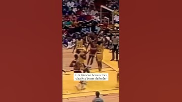 Jordan was a better defender than Tim Duncan! #shorts #michaeljordan #lebronjames