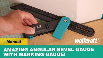 Amazing Angular Bevel Gauge with Marking Gauge! Must-Have For Laying Floors & Building Furniture