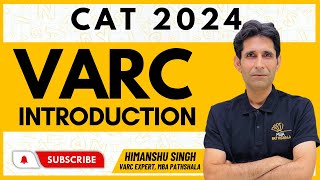 VARC Introduction | Verbal Ability and Reading Comprehension |  Himanshu Sir | #cat2024