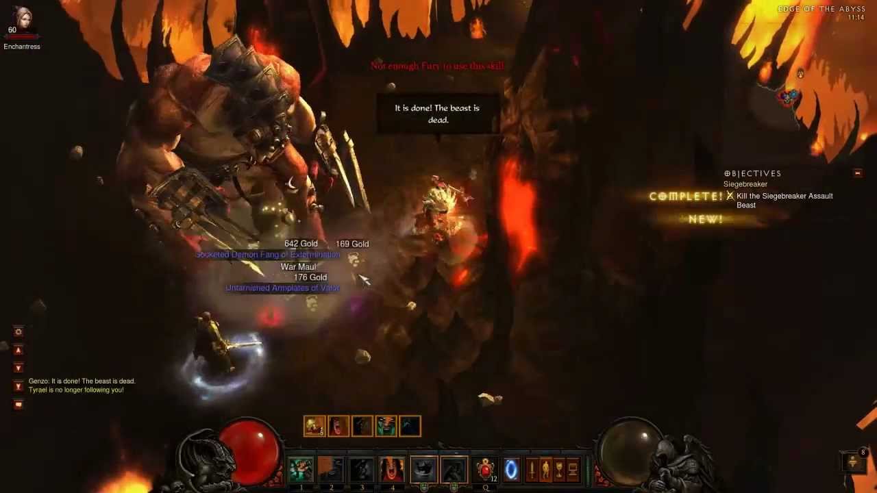 Diablo 3] Inferno Act Bosses with stacks by Genzo Tornado Sprint Barb) - YouTube