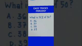 5 Seconds Tricks To Calculate Percent