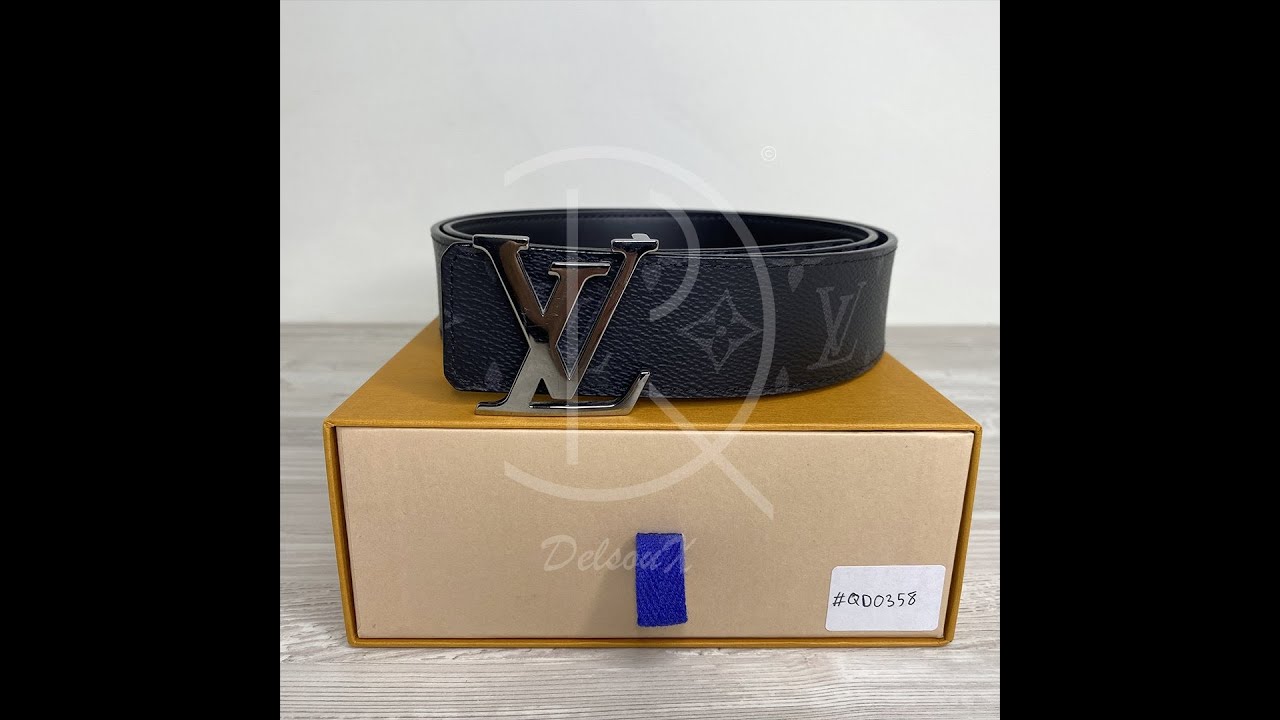 LOUIS VUITTON MONOGRAM ECLIPSE REVERSIBLE 40MM BELT UNBOXING