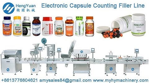 Electronic Tablet Capsule Counting Filling Machine Lineقرص آلة الفرز