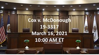 Cox v. McDonough 19-3317