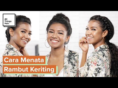 Video: Cara Membuat Rambut Keriting Menjadi Sanggul: 9 Langkah (dengan Gambar)