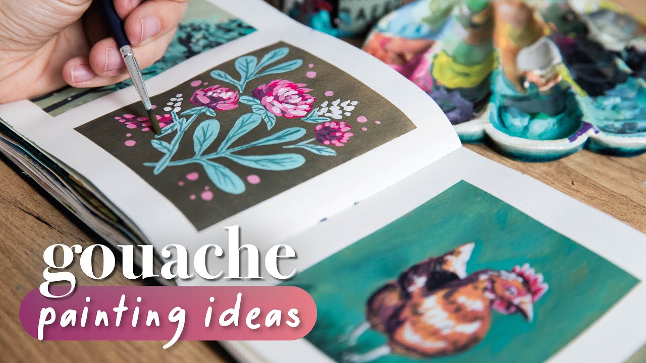 20 gouache painting ideas to spark your creativity - Gathered