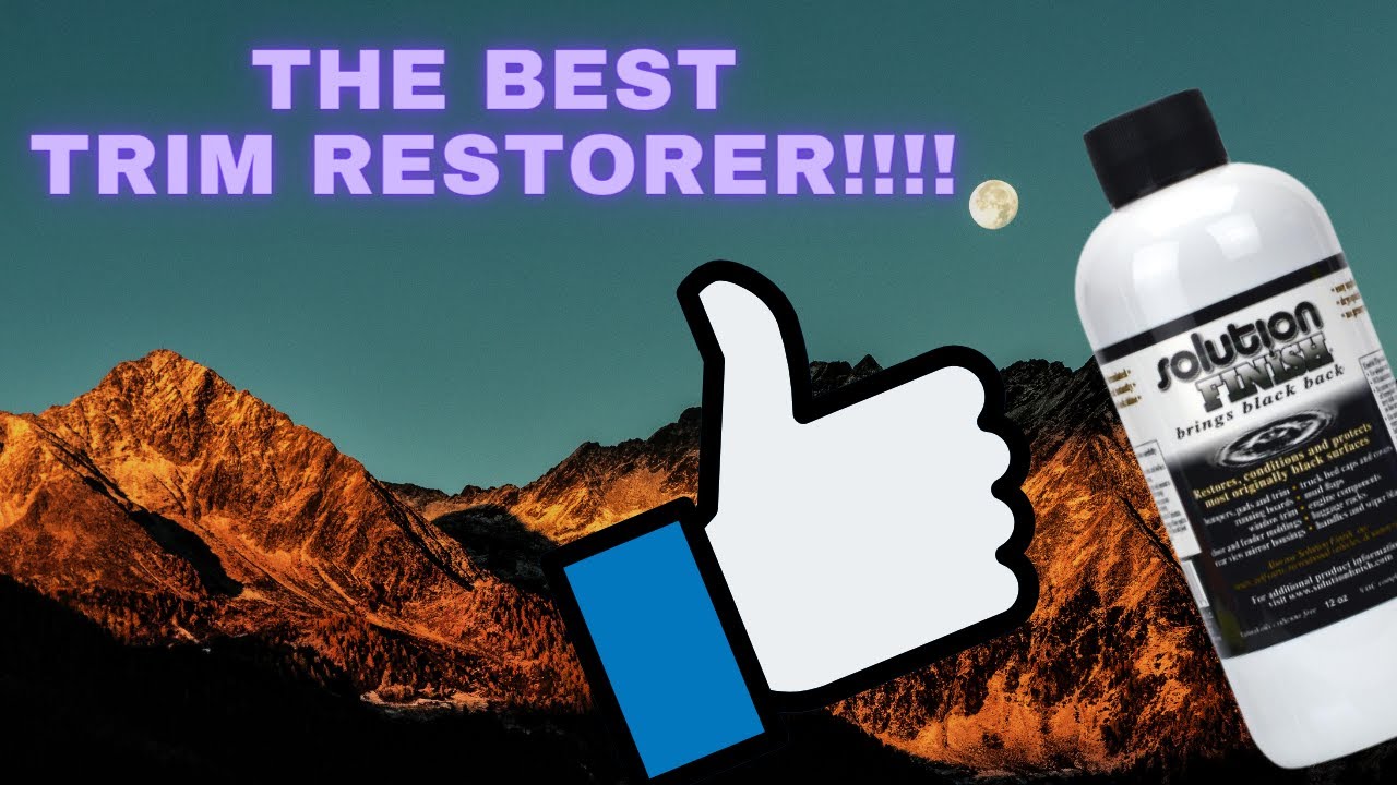 Car Detail Restore Faded Plastic Trim YouTube