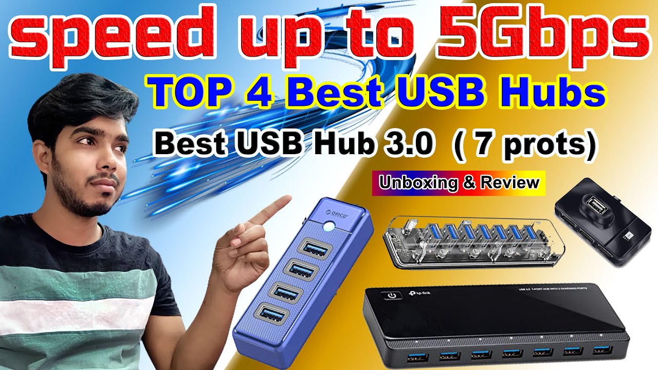 TOP 4 Best USB Hub 3.0 2023 Unboxing and Review USB Hub 3.0 & USB Hub 2
