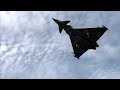 Eurofighter typhoon landing at Bournemouth airport