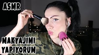 ASMR MAKYAJ | Makyaj Yapıyorum Fısıltı Sohbet Türkçe Asmr | Make Up Asmr