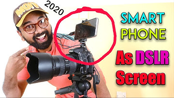 Use Smartphone as a DSLR Monitor || Best Budget Camera Monitor (For Cameras Without Flip Screens)