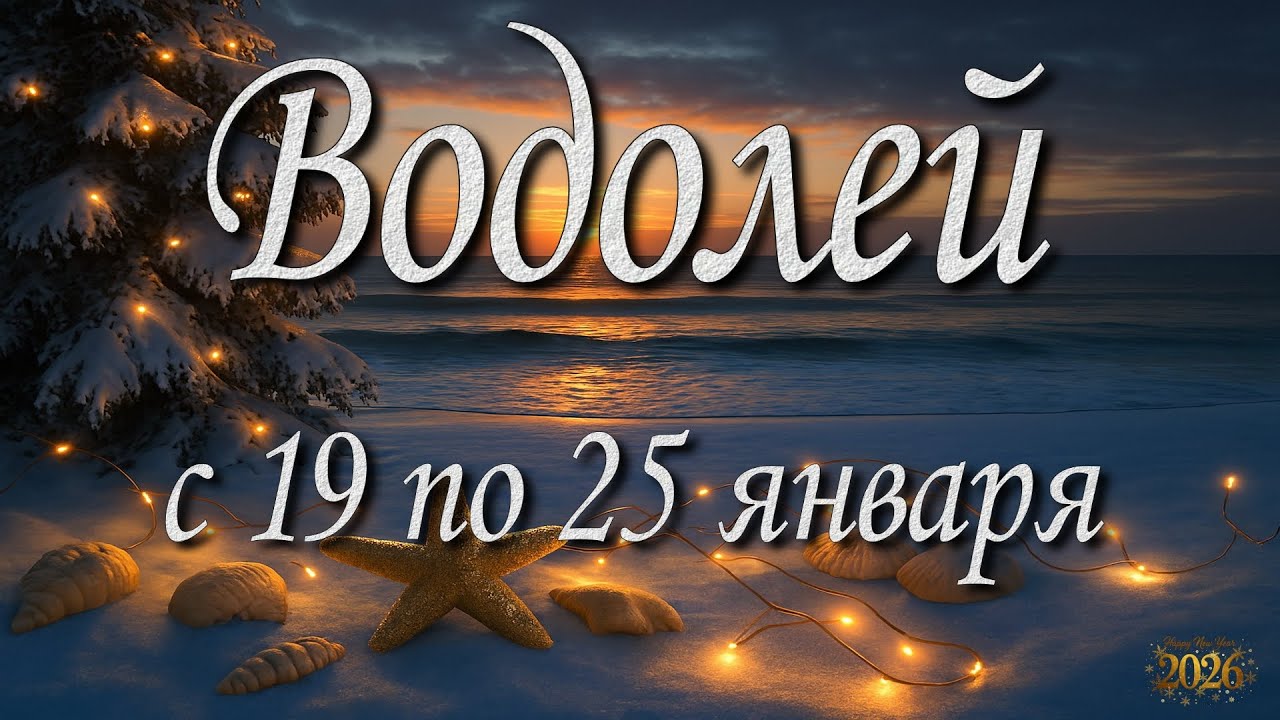 Водолей. Прогноз на неделю с 19 по 25 января 2026 года. Таро, Оракул.