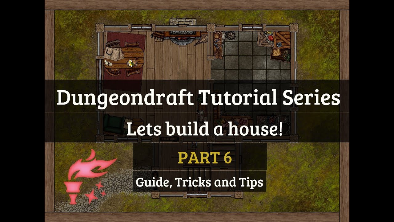 DungeonDraft Tutorials - Let's build a home! Part 6: Stairs & railing