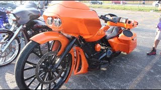 Bagger Nation - Custom Orange, Air Ride, Big Wheel 32
