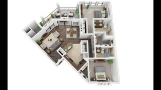 #3106 - B3 - 1,244 Square feet