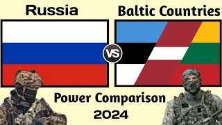 Russia vs Baltic Countries military power comparison 2024 | Baltic Country vs Russia military power