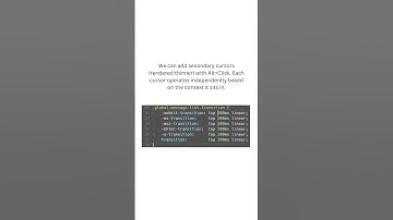VS Code Multiple selections multi cursor