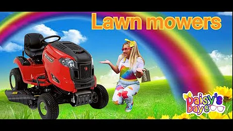 Lawn Mowers for kids | yard work like blippi | learn about mowers, chainsaws and edge cutters