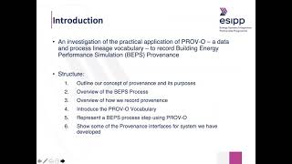 2021 EC3: An Application of the PROV-O Vocabulary to Building Energy Performance Simulation