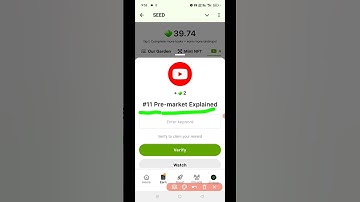 SEED Verify Code | #11 Pre-market Explained | SEED