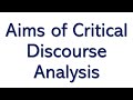 Aims of Critical Discourse Analysis - Exploring CDA - Critical Discourse Analysis in Urdu - CDA