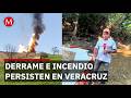 Derrame e incendio continúan en Arroyo Grande