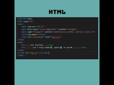Snake , Water or Gun Game using javascript , html and css - YouTube