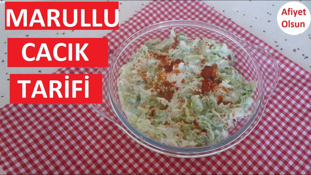 MARULLU CACIK TARİFİ / AFİYET OLSUN YEMEK TARİFLERİ
