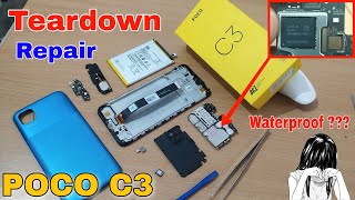 POCO C3 Teardown | Repair Poco C3, Replacement Poco C3 Parts, Remove Battery, Change Charging Port 