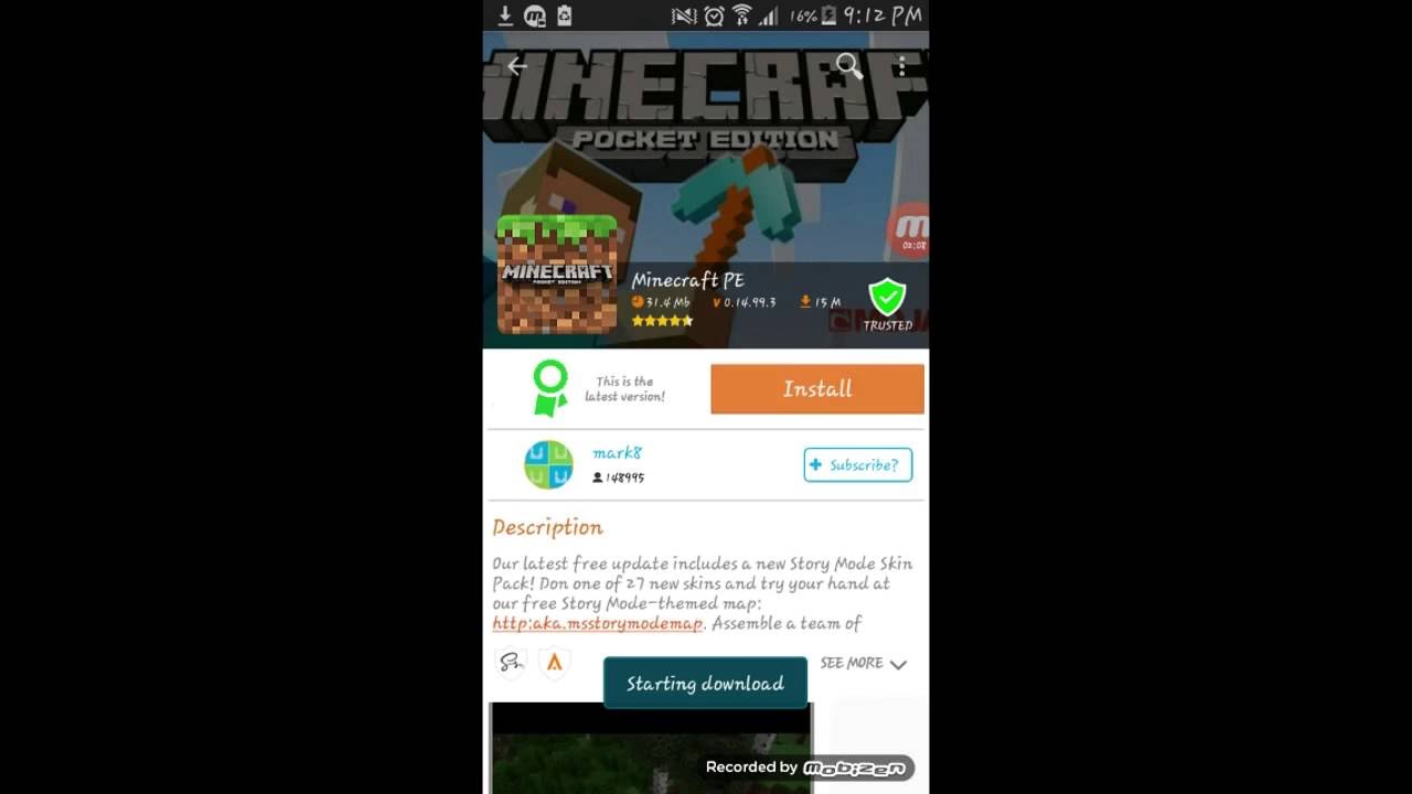 How To Download Minecraft Pe Version 0 15 0 On Samsung Free Youtube