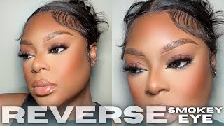 EASY REVERSE SMOKEY EYE FOR BEGINNERS | USING ONLY 3 PRODUCTS