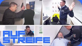 Lebensgefährlicher Einsatz! Polizisten auf der Wache in Gefahr! | Auf Streife | SAT.1 screenshot 5