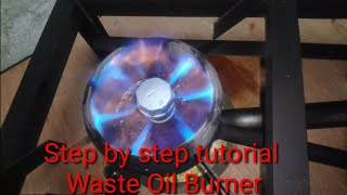 HOW TO MAKE WASTE OIL STOVE BURNER ALL DETACHABLE