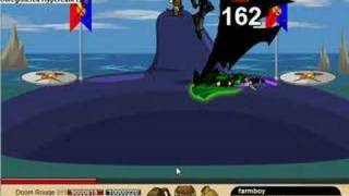 Me hacking on dragon fable