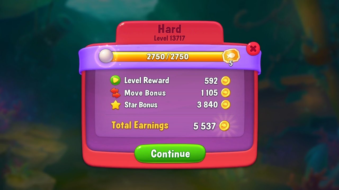 @Fishdom Level 13713 - Hard Level 13717 - YouTube