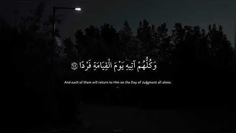 " إن كل من في السماوات والأرض إلا آتي الرحمن عبدا " تلاوه عطره وهادئه ✨💛 | القارئ عبدالرحمن مسعد 💫❤