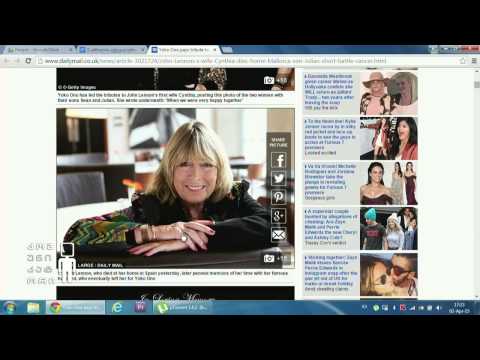 გარდაიცვალა სინტია ლენონი, ჯონ ლენონის პირველი მეუღლე