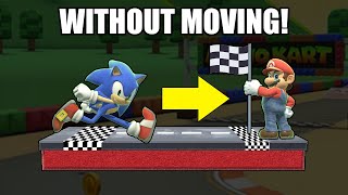 Who Can Race To The Finish WITHOUT MOVING? (Smash Bros Ultimate)