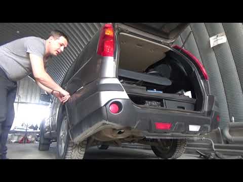 Как снять задний бампер Nissan x-trail t31