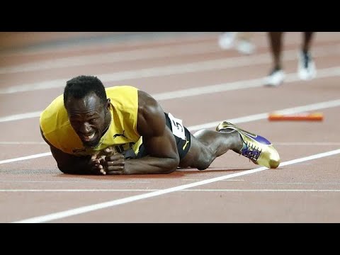 Usain Bolt's final race ends in pain after injury