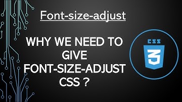 Lecture 25 CSS |font size adjust|Css Tutorials |Urdu|Hindi| How to use font size adjust in css