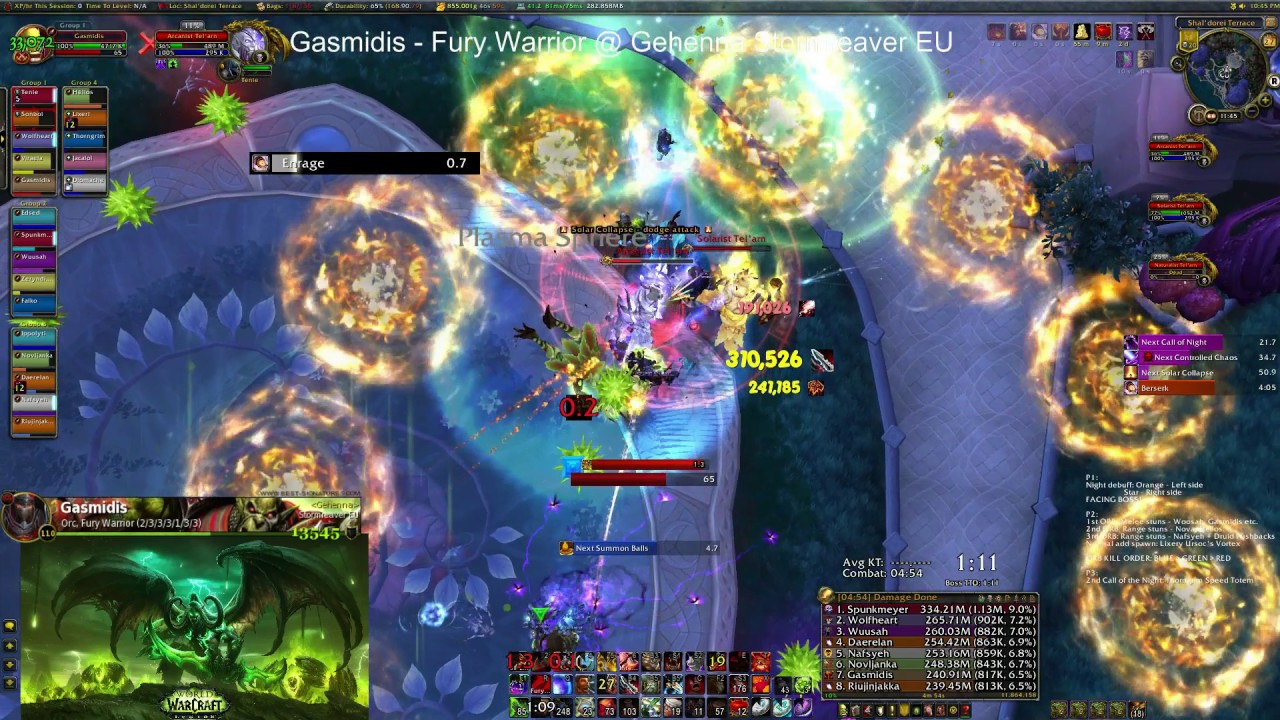 Botanist M - Gehenna Stormreaver EU - Fury Warrior