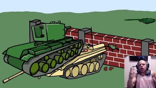 Kv-2 Vs T-95 God Mod