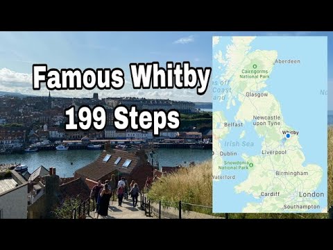 Whitby Famous 199 steps to St Mary’s Churchyard || Church Stairs #whitby