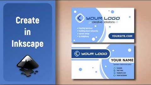 Inkscape Speed Art: Business Card