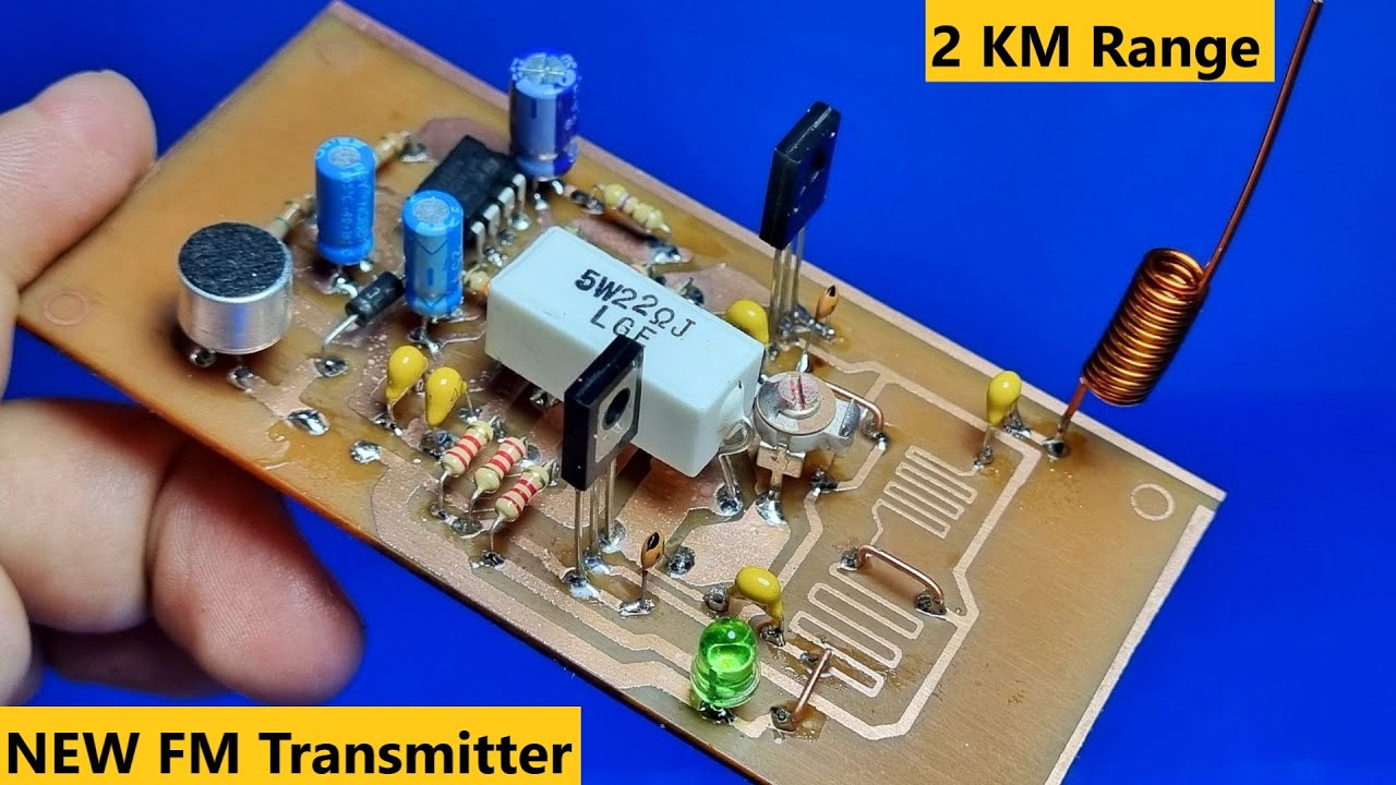 2Km Powerful FM Transmitter Circuit 