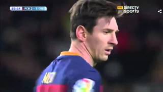 Increible Penal de Messi, pase gol a Luis Suarez | 2016 | Lionel Messi penalty for Barcelona