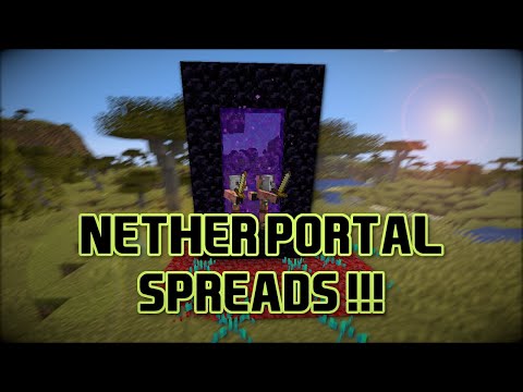 MINECRAFT BUT THE NETHER PORTAL SPREADS!!!