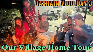 Our Village Home Tour | गाउँघरमा घाँस, दाउरा को काम गर्दै | आगोमा लोकल सेकुवा | Village food
